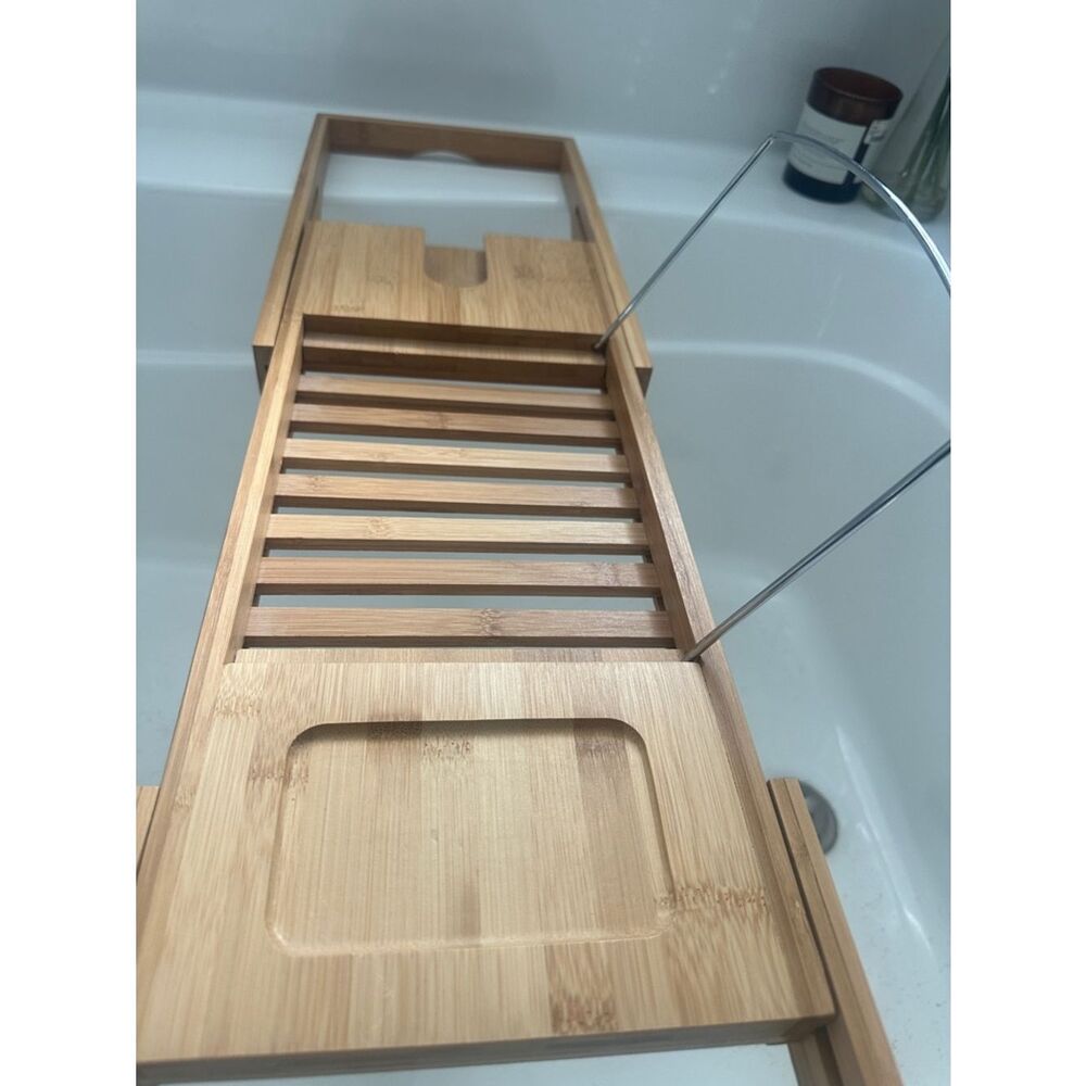 Bamboo Bathtub Tray Caddy